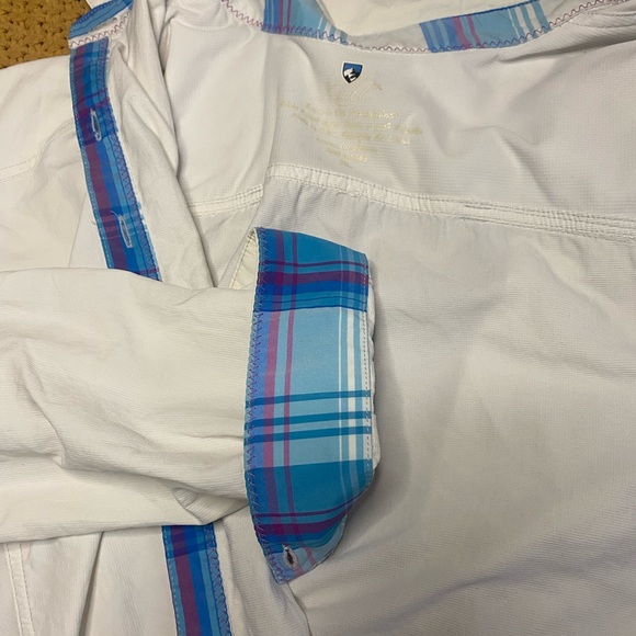 Kuhl White Nylon Button-Up Shirt - Picture 2 of 4